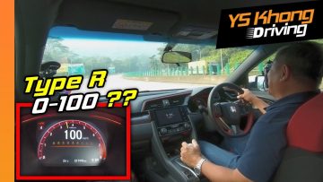 Honda Civic Type R (Pt.2): 0 to 100 km/h, Speed/1,000 rpm/ RPM Drop through Gears | YS Khong Driving