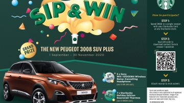 Sip & Win with Starbucks – Peugeot 3008 SUV Plus – yskhongdriving