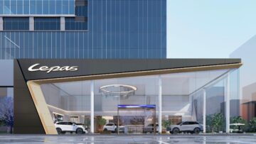 A preview of LEPAS’ showroom concept, inspired by elegant mobility.